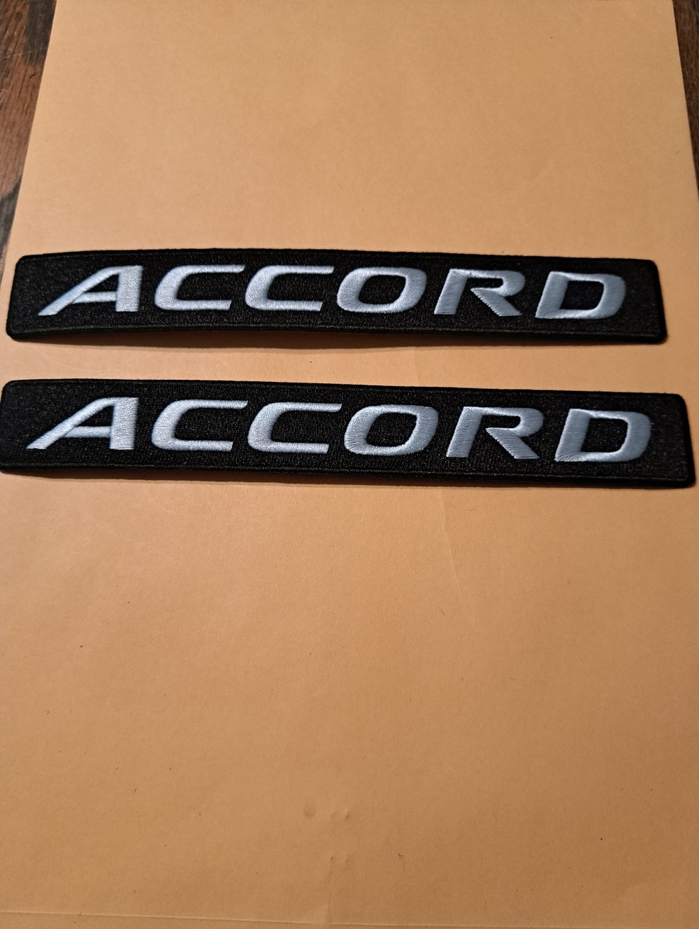 New Honda Accord Black White Iron On Patches Jacket Hat Shirt Pants Car Cover